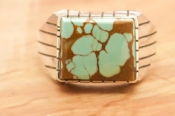 Genuine Number 8 Mine Turquoise Native American Ring